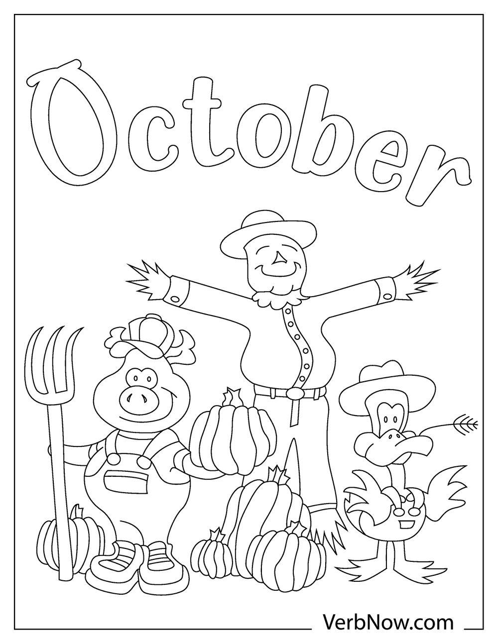 33 Free October Coloring Pages Printable 28