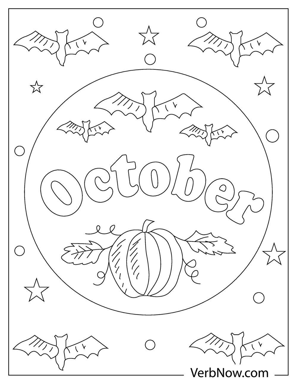 33 Free October Coloring Pages Printable 9