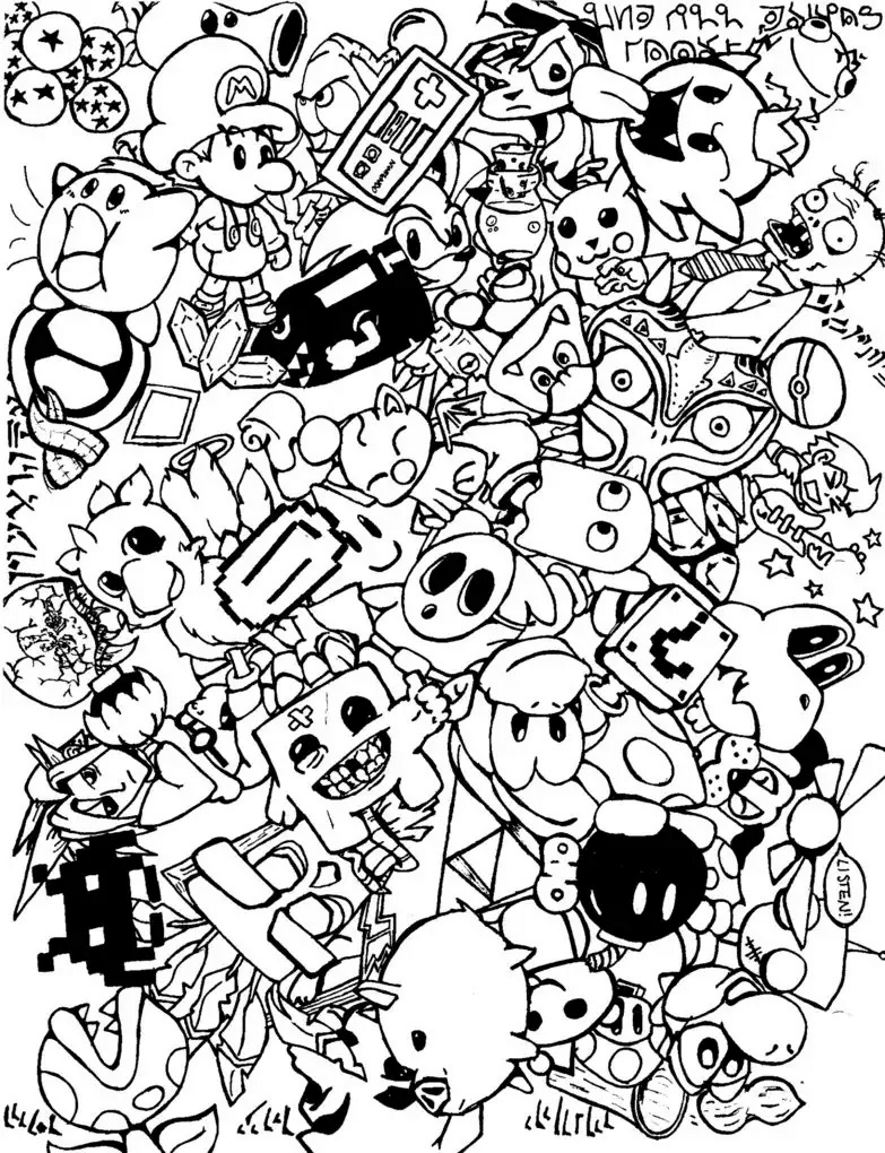 33 Games Coloring Pages Printable 2