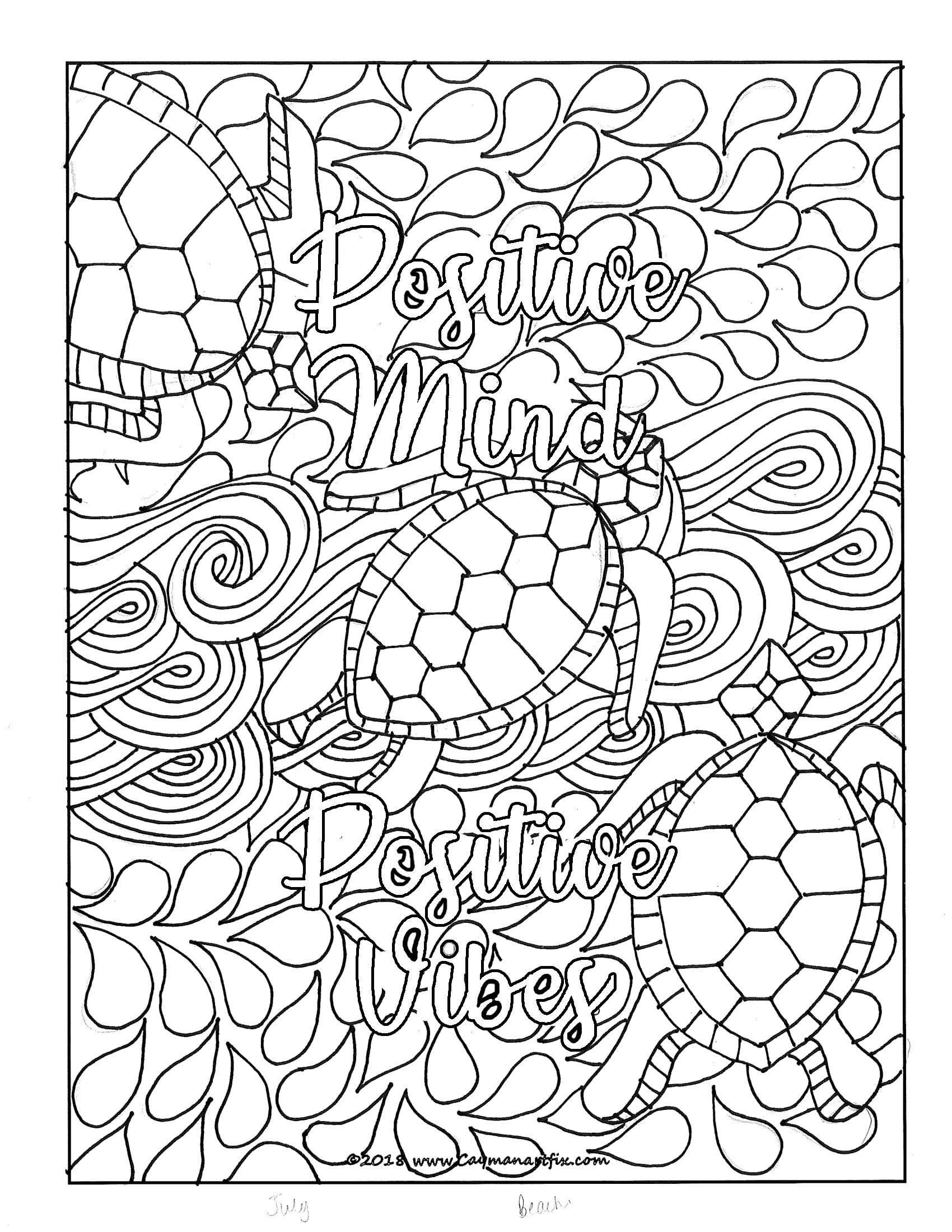 good vibes coloring pages printable jpg