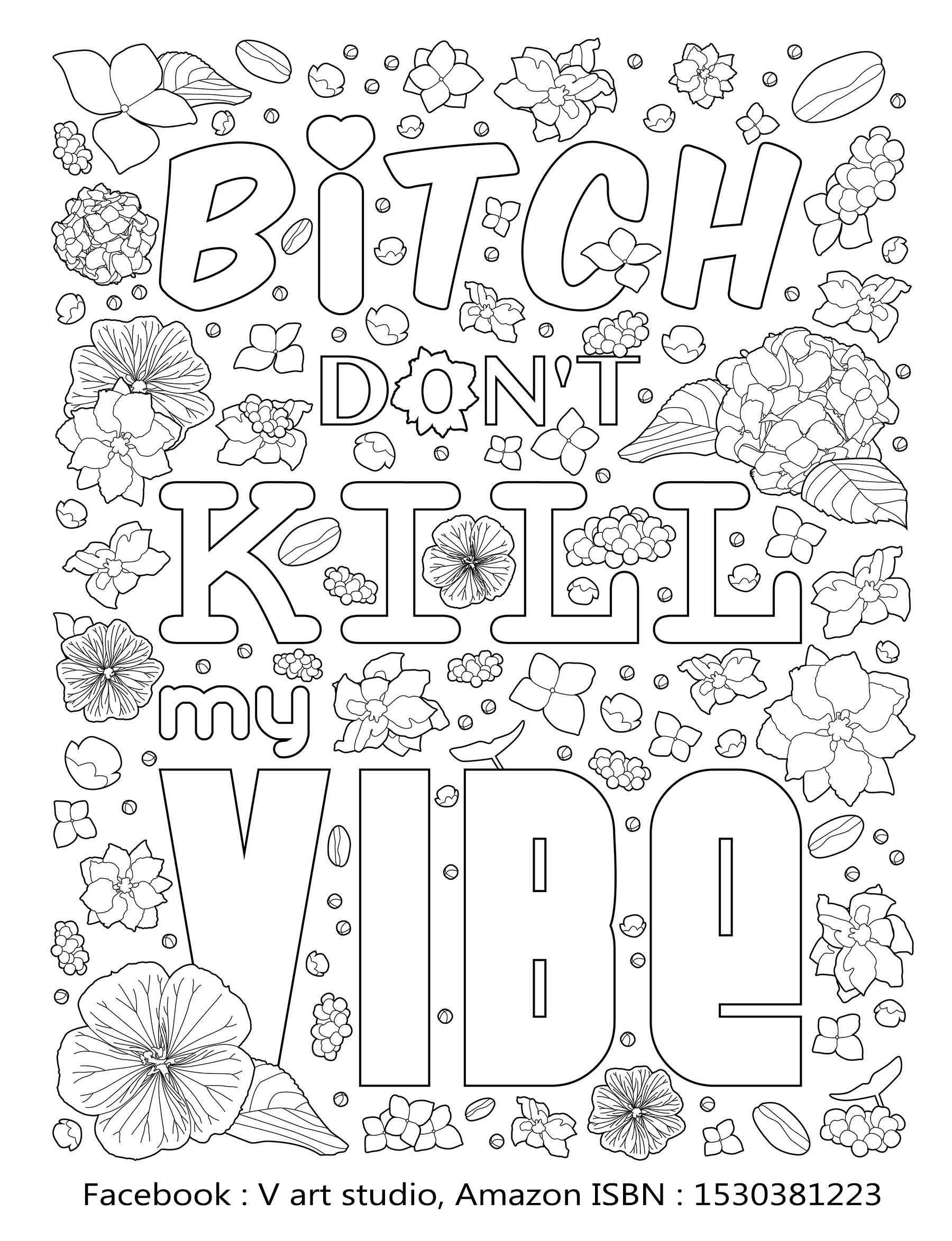 33 Good Vibes Coloring Pages Printable 26