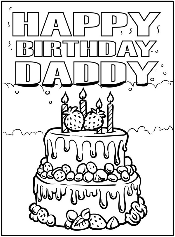 33 Happy Birthday Coloring Pages Printable 10