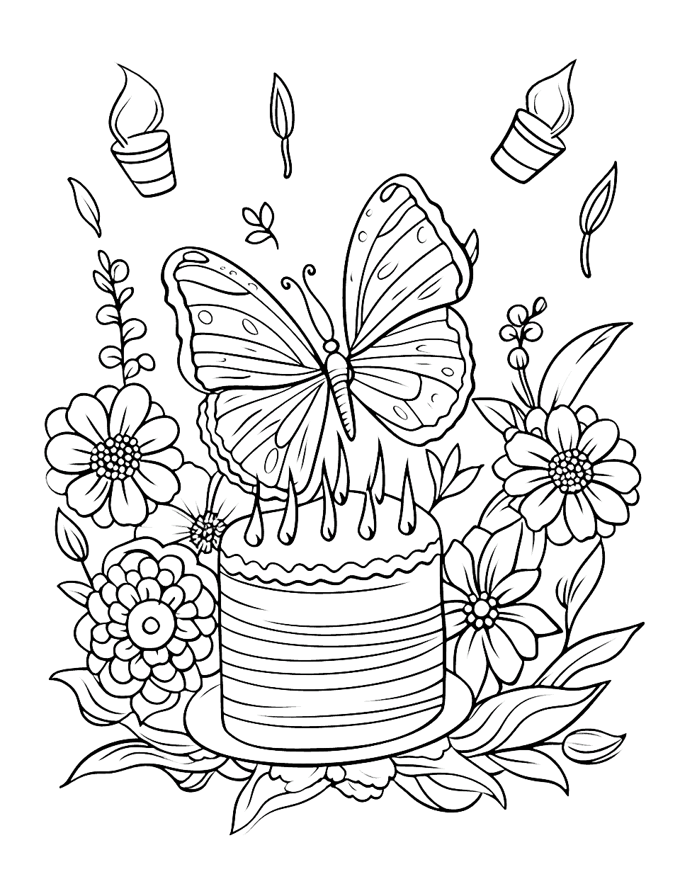 happy birthday coloring pages printable jpg