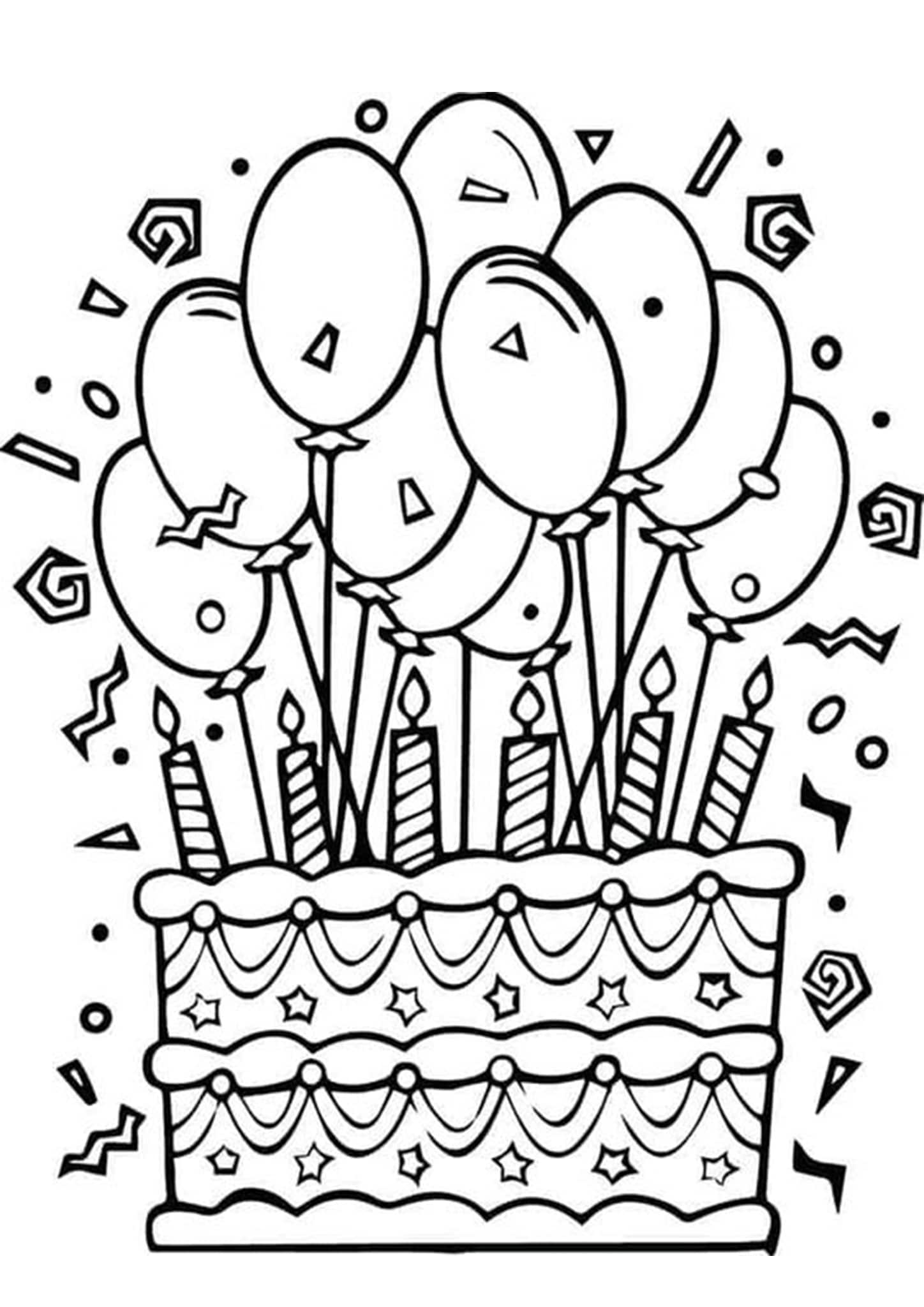 happy birthday coloring pages printable jpg