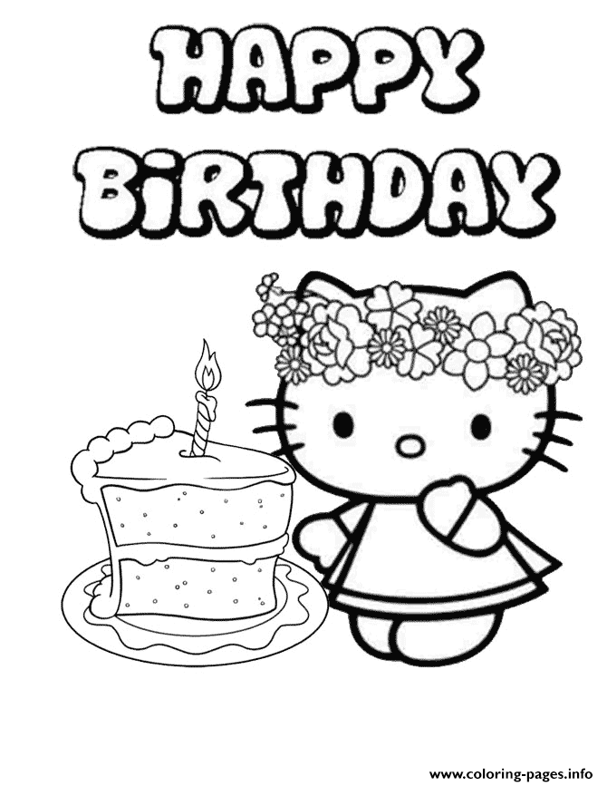 33 Happy Birthday Coloring Pages Printable 21