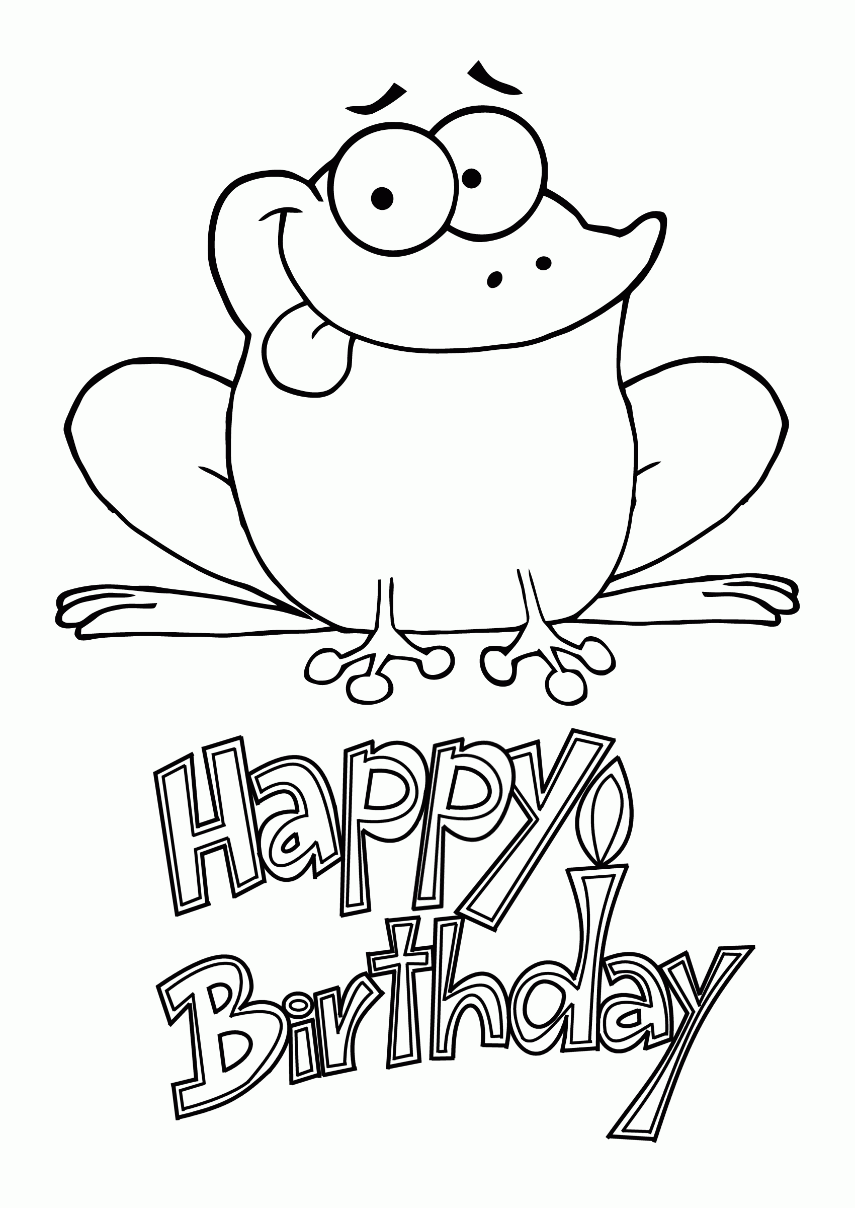 33 Happy Birthday Coloring Pages Printable 35