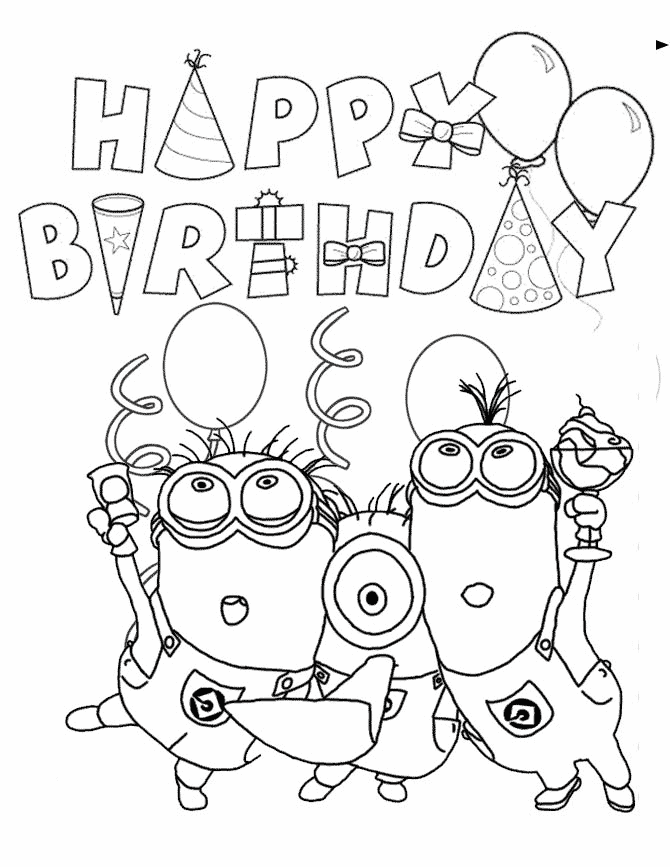 happy birthday coloring pages printable jpg