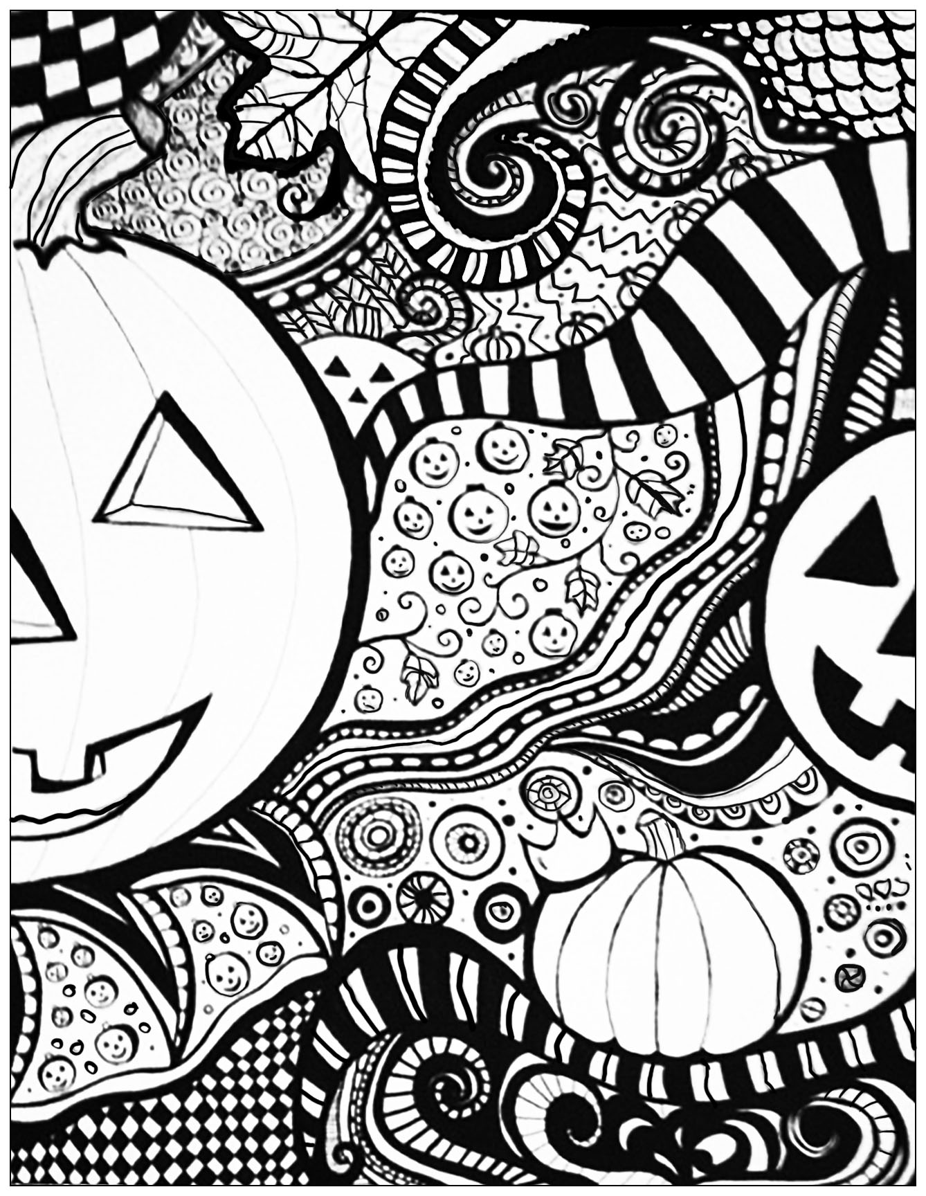 34 Awesome Halloween Coloring Pages 1