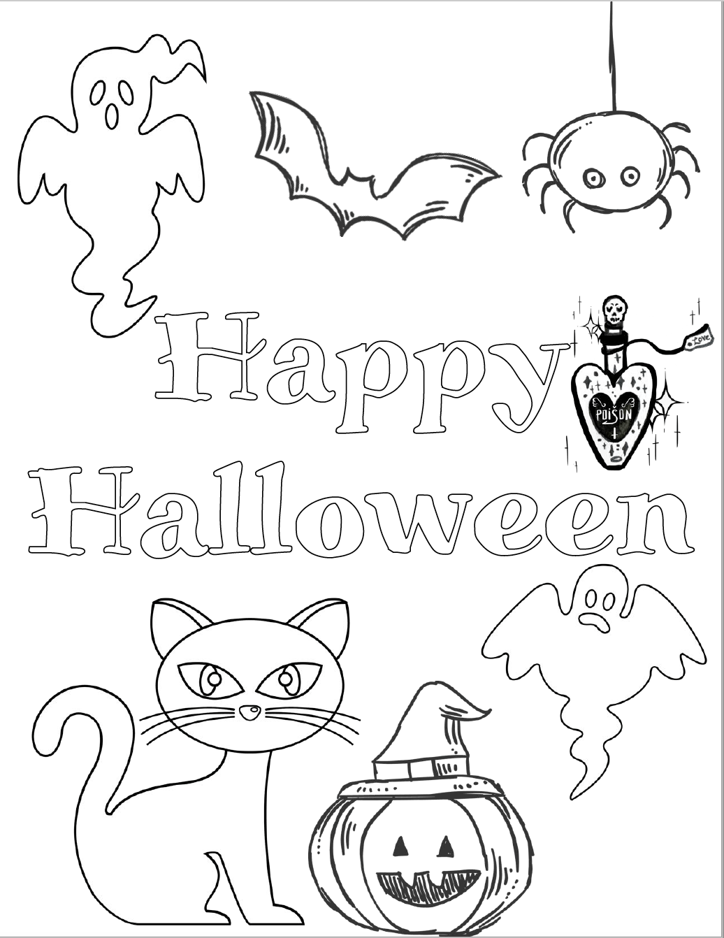 34 Awesome Halloween Coloring Pages 11