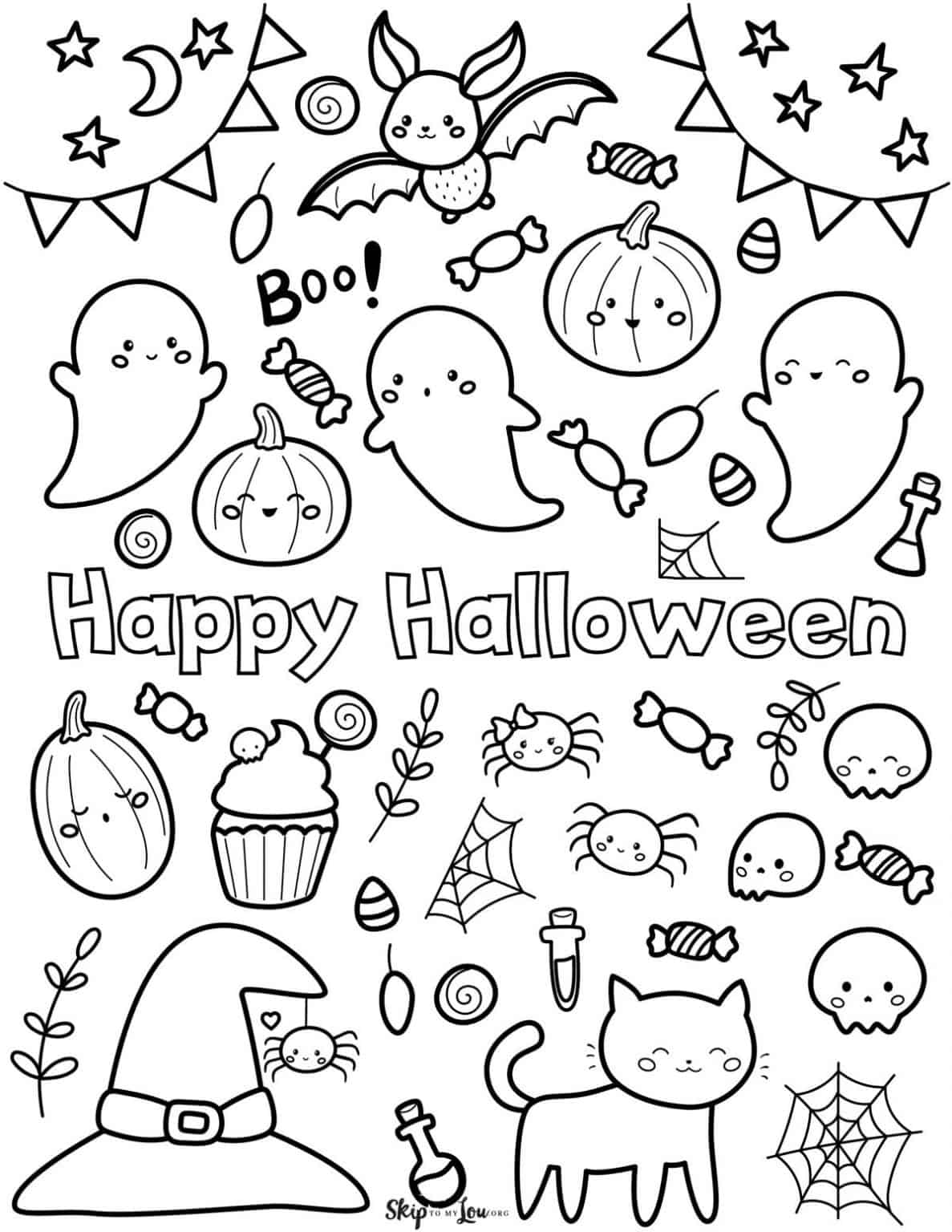 awesome halloween coloring pages jpg