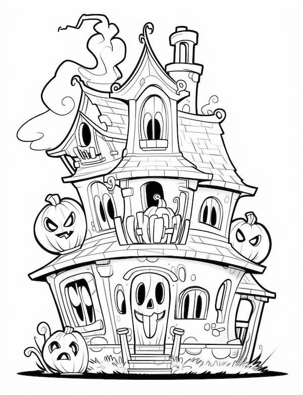 34 Awesome Halloween Coloring Pages 17