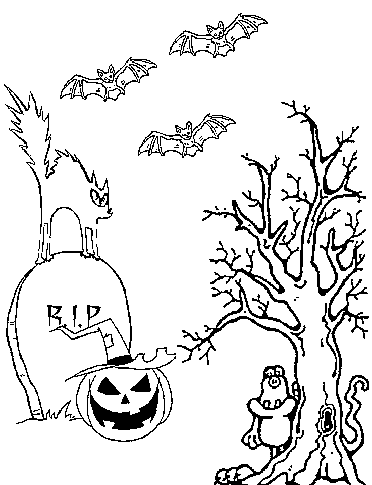 34 Awesome Halloween Coloring Pages 22