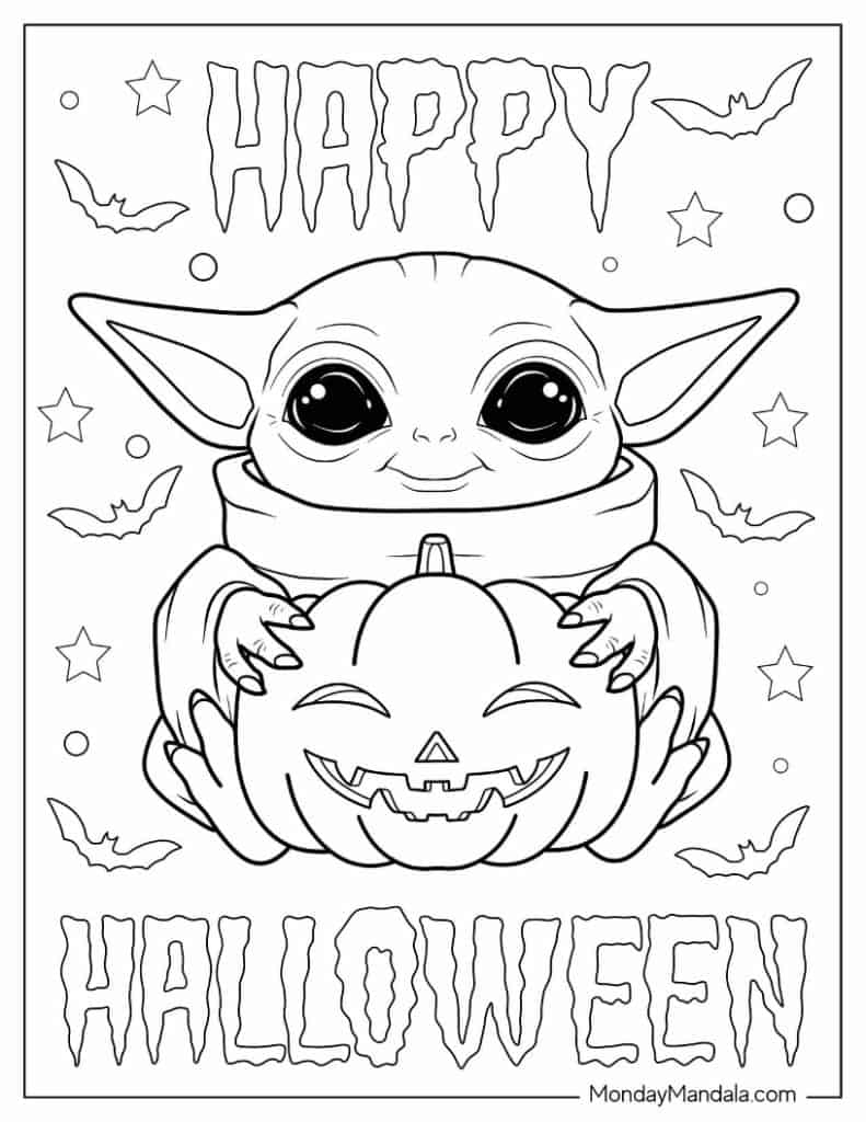 34 Awesome Halloween Coloring Pages 25