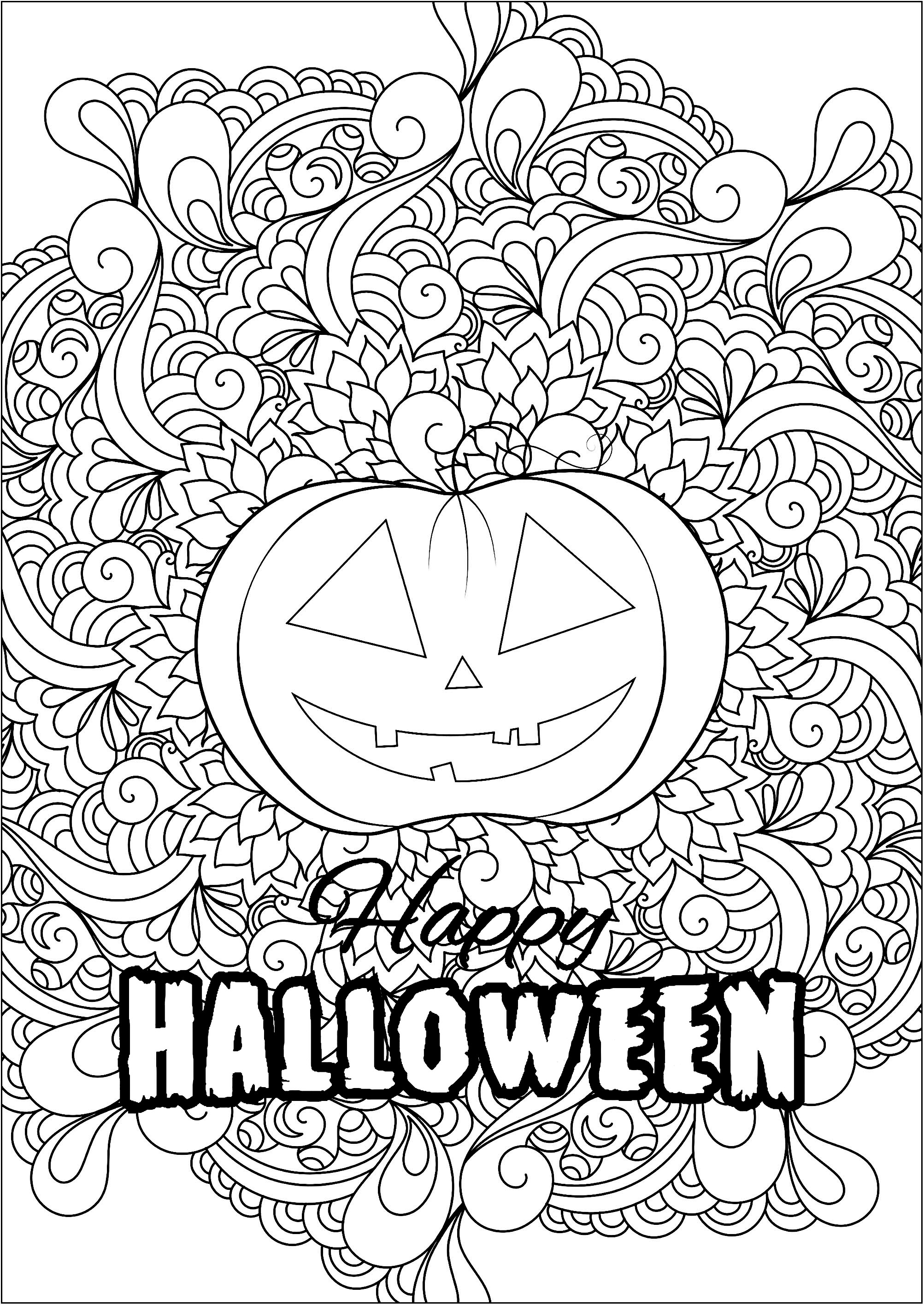 34 Awesome Halloween Coloring Pages 4