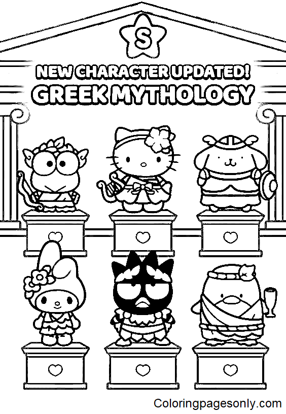 34 Sanrio Coloring Pages 10