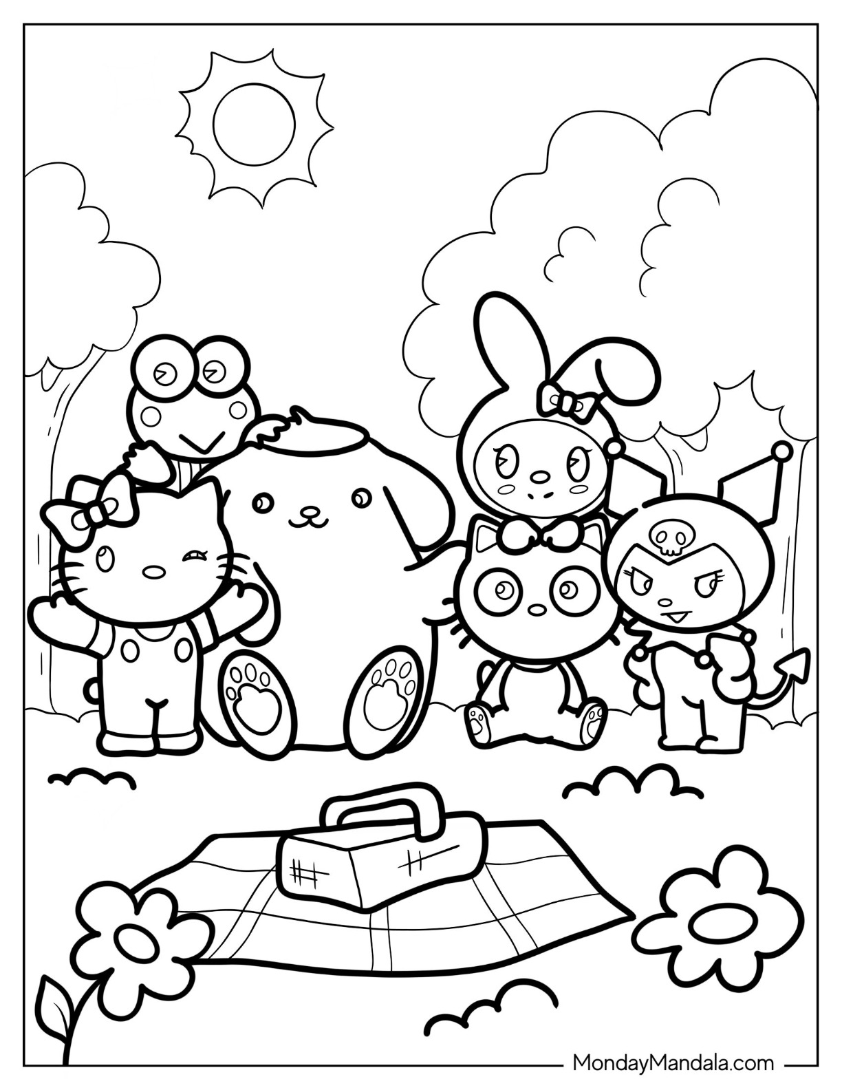 34 Sanrio Coloring Pages 16