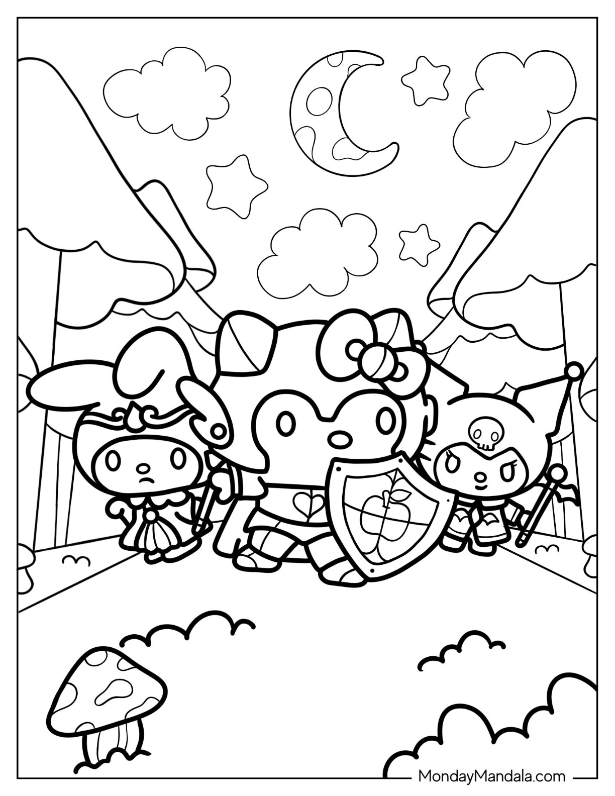 34 Sanrio Coloring Pages 17