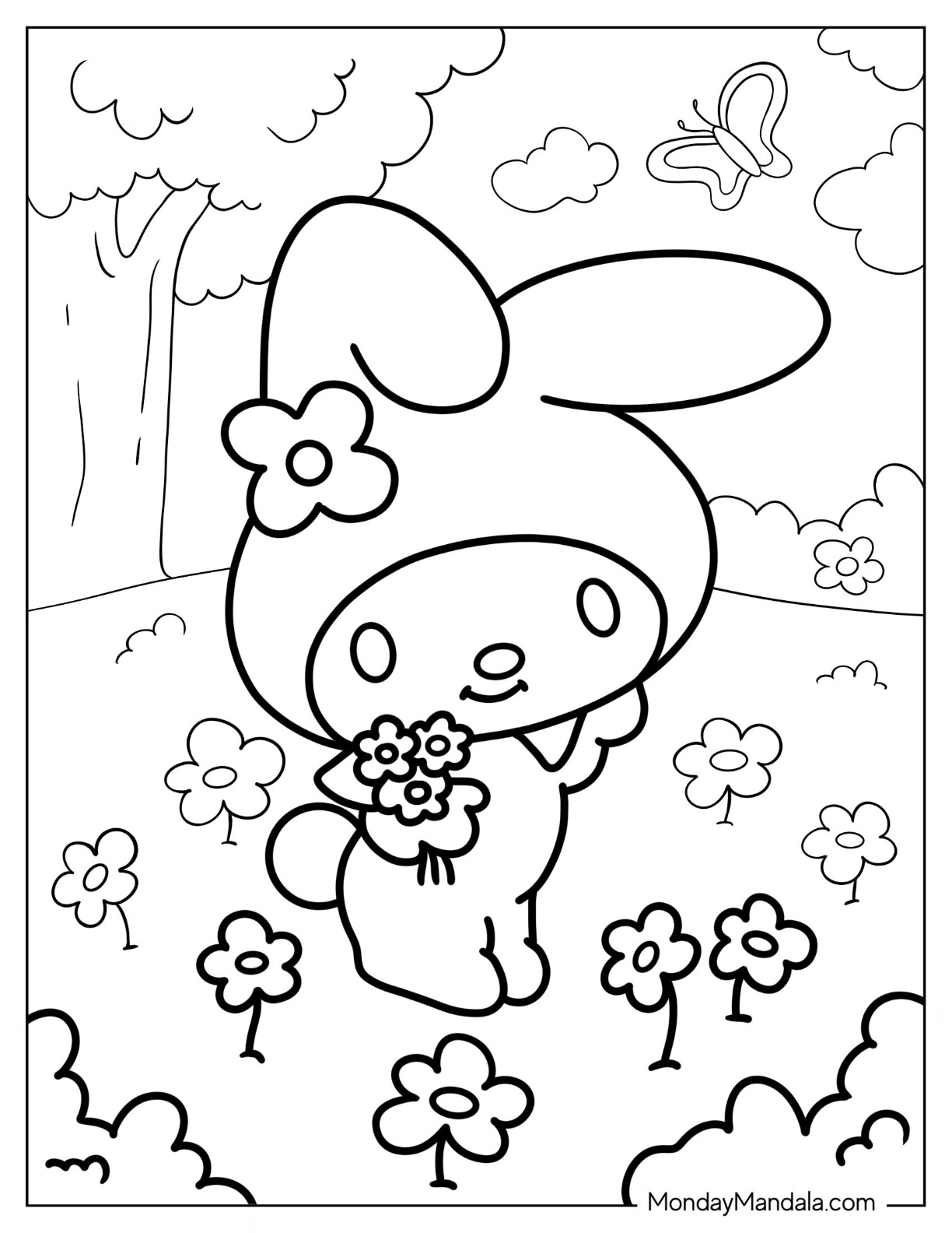 sanrio coloring pages jpg