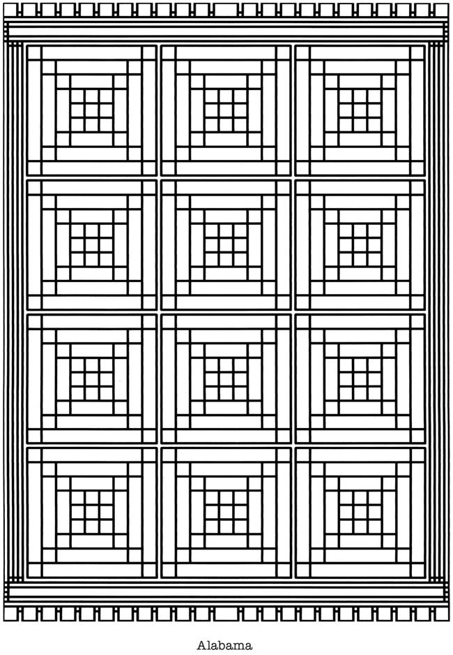 35 Free Quilt Coloring Pages for Adults Printable 12