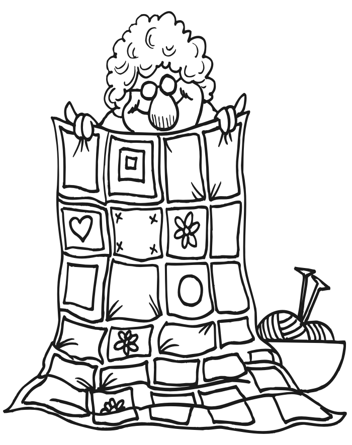 35 Free Quilt Coloring Pages for Adults Printable 26