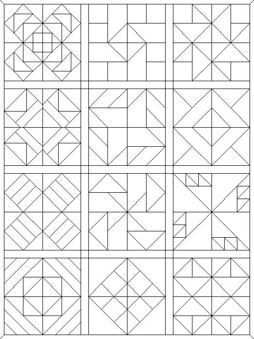 35 Free Quilt Coloring Pages for Adults Printable 28