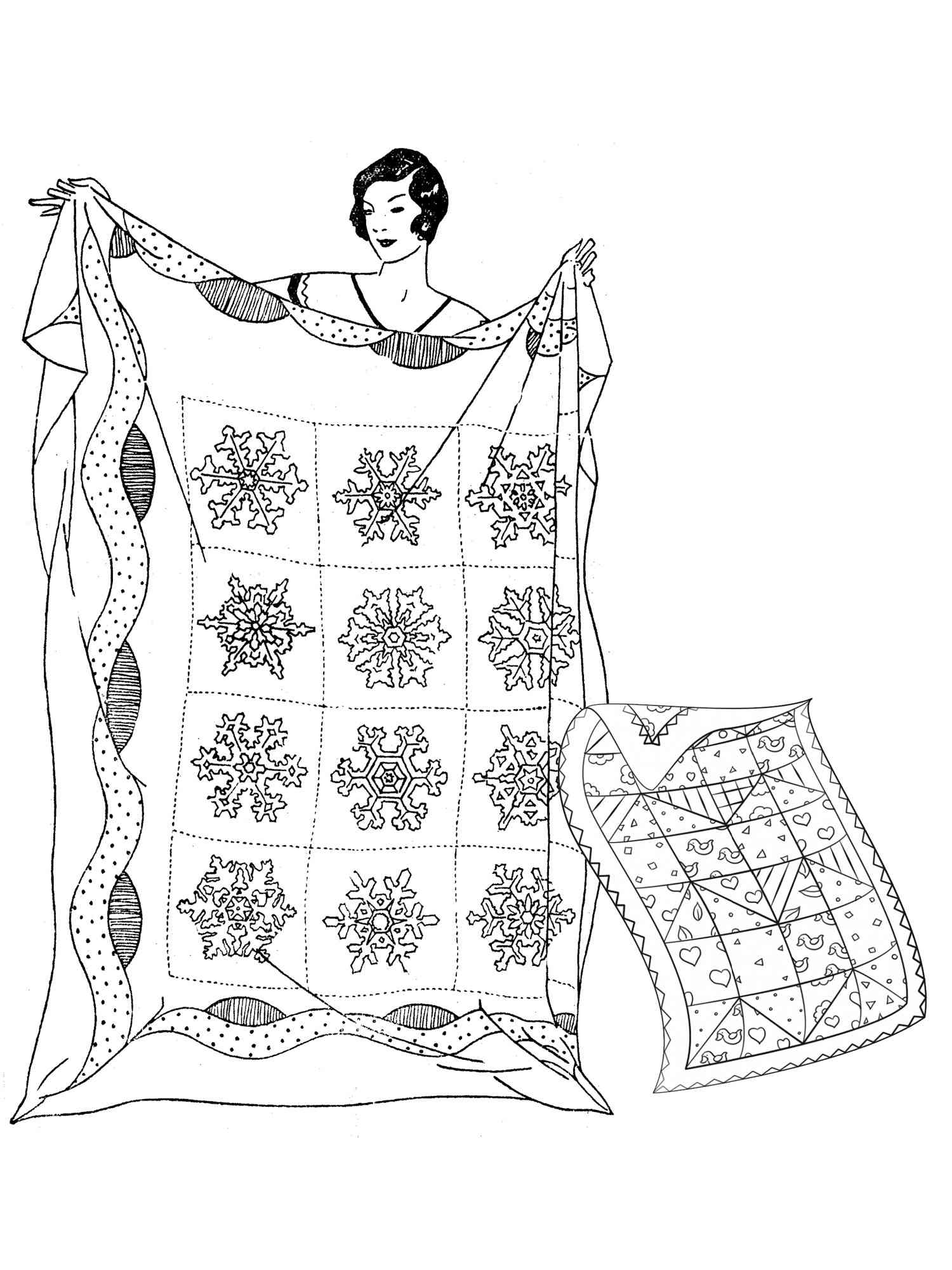 35 Free Quilt Coloring Pages for Adults Printable 30