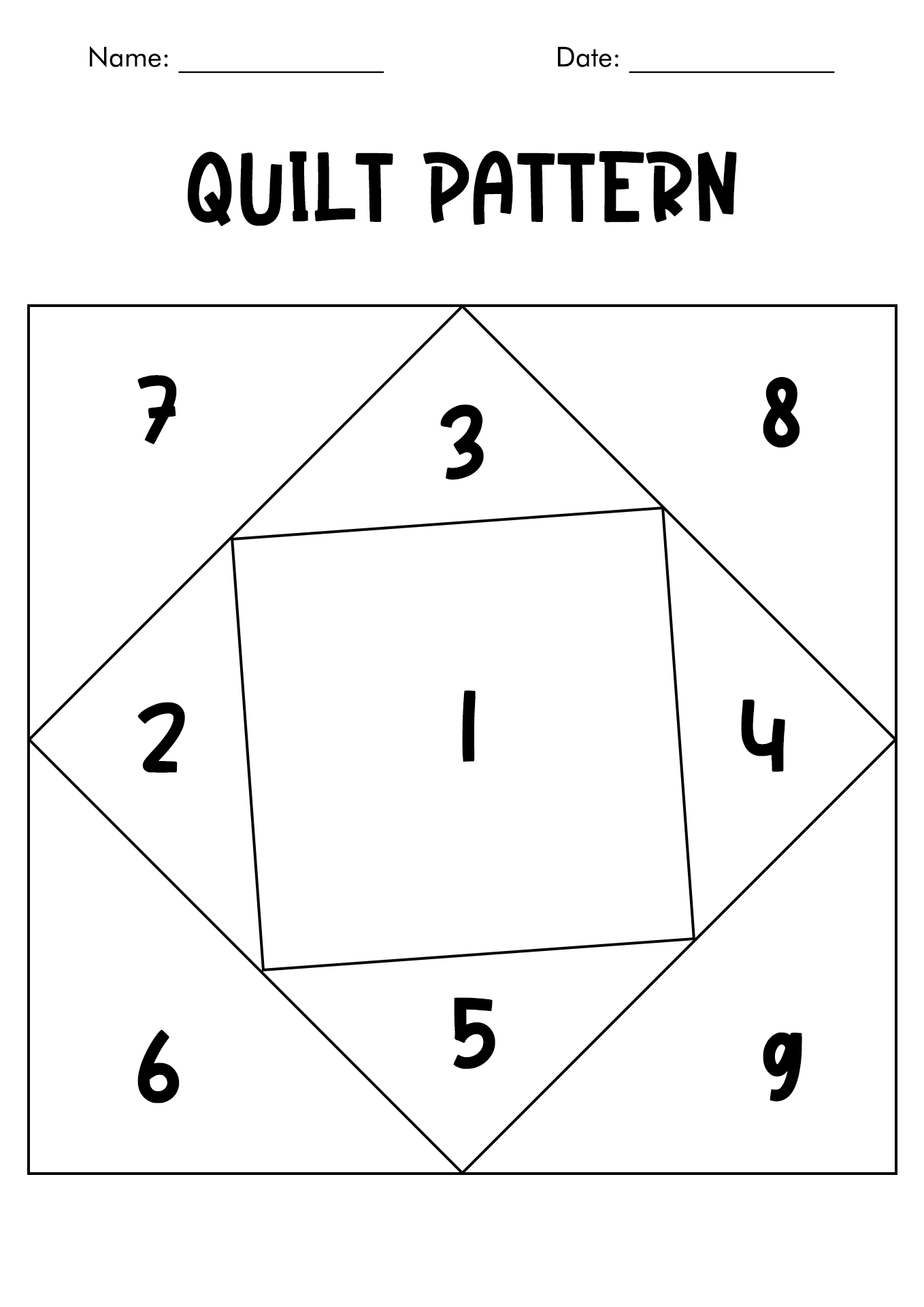 35 Free Quilt Coloring Pages for Adults Printable 6