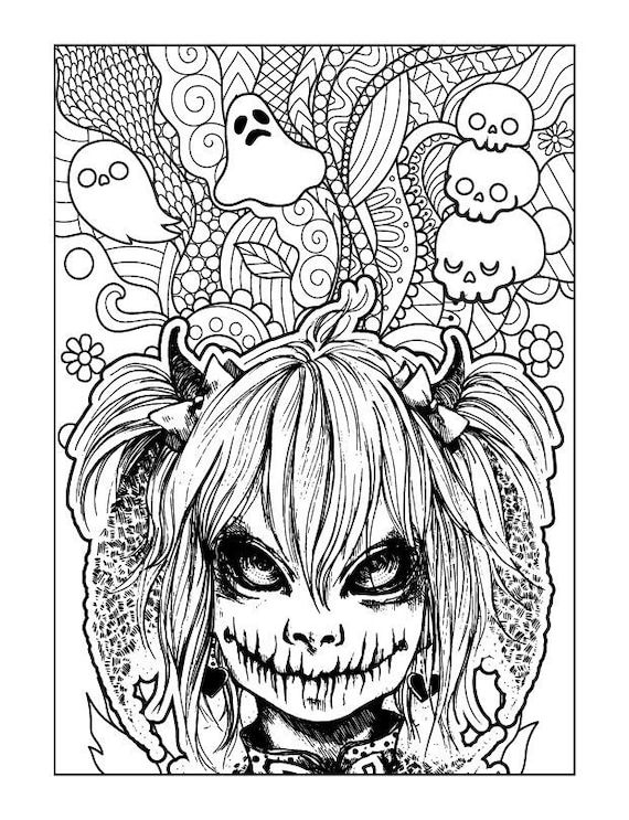 36 Cute Spooky Brownies Coloring Pages 16