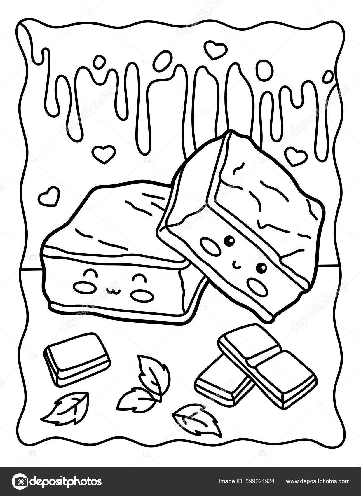 cute spooky brownies coloring pages jpg