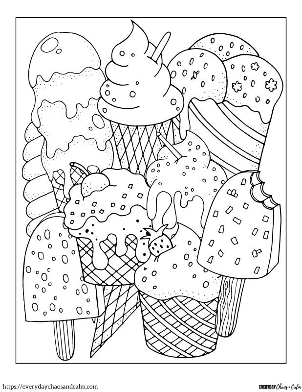 36 Ice Cream Rod Coloring Pages Printable 28