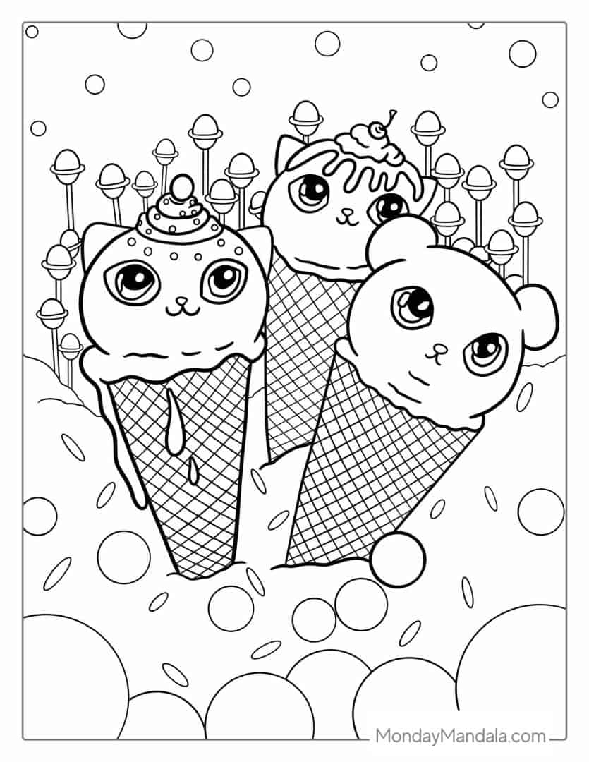 36 Ice Cream Rod Coloring Pages Printable 32