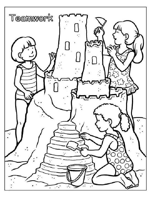 team work coloring pages printable jpg