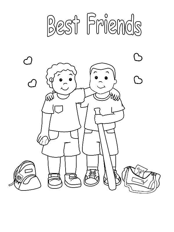 37 Free Printable Friendship Coloring Pages 1