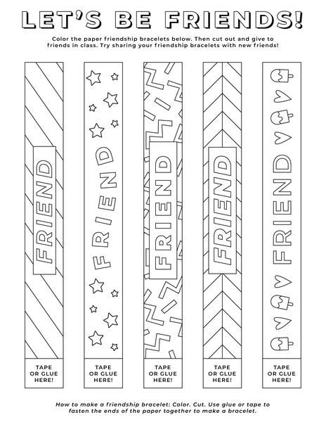 37 Free Printable Friendship Coloring Pages 15