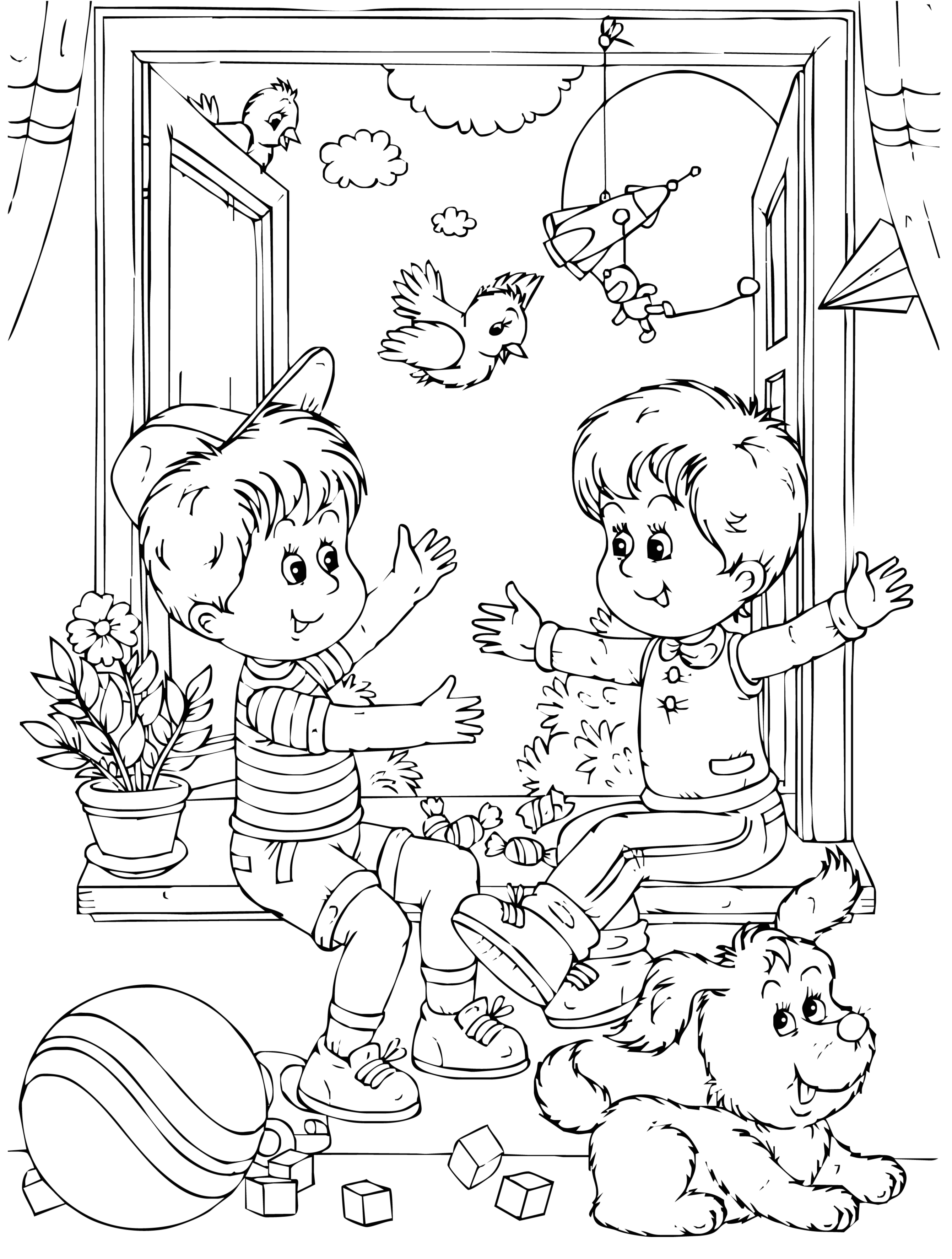 37 Free Printable Friendship Coloring Pages 2