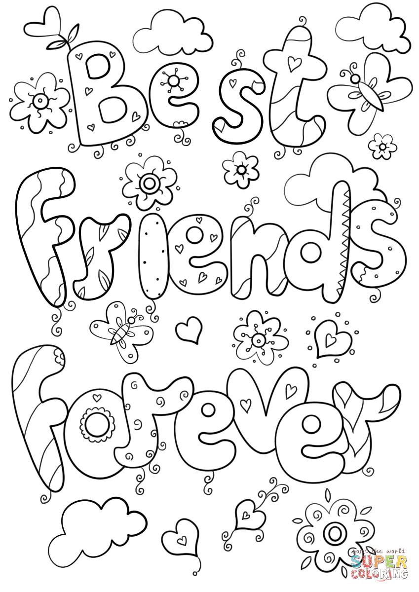 37 Free Printable Friendship Coloring Pages 24