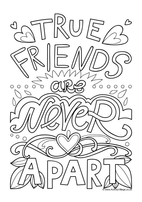 37 Free Printable Friendship Coloring Pages 28