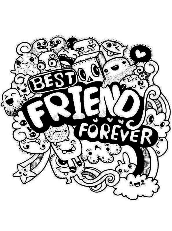 37 Free Printable Friendship Coloring Pages 4