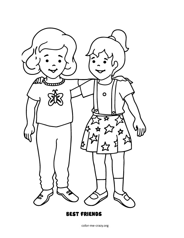 37 Free Printable Friendship Coloring Pages 6