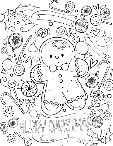 realistic christmas coloring pages printable jpg