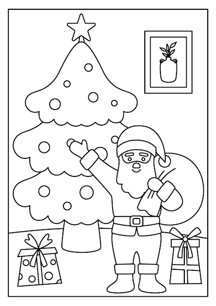 37 Realistic Christmas Coloring Pages Printable 14