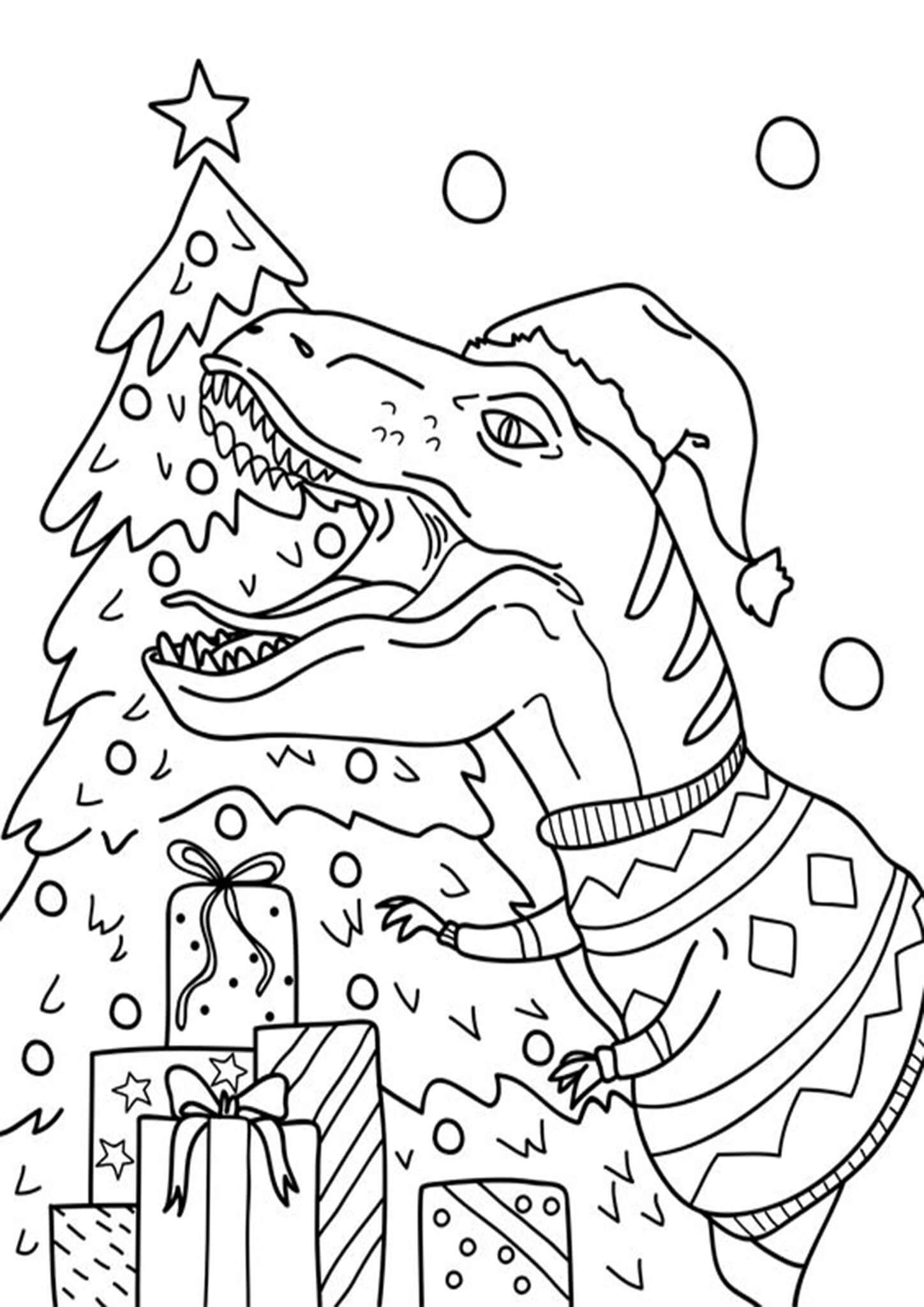 37 Realistic Christmas Coloring Pages Printable 2