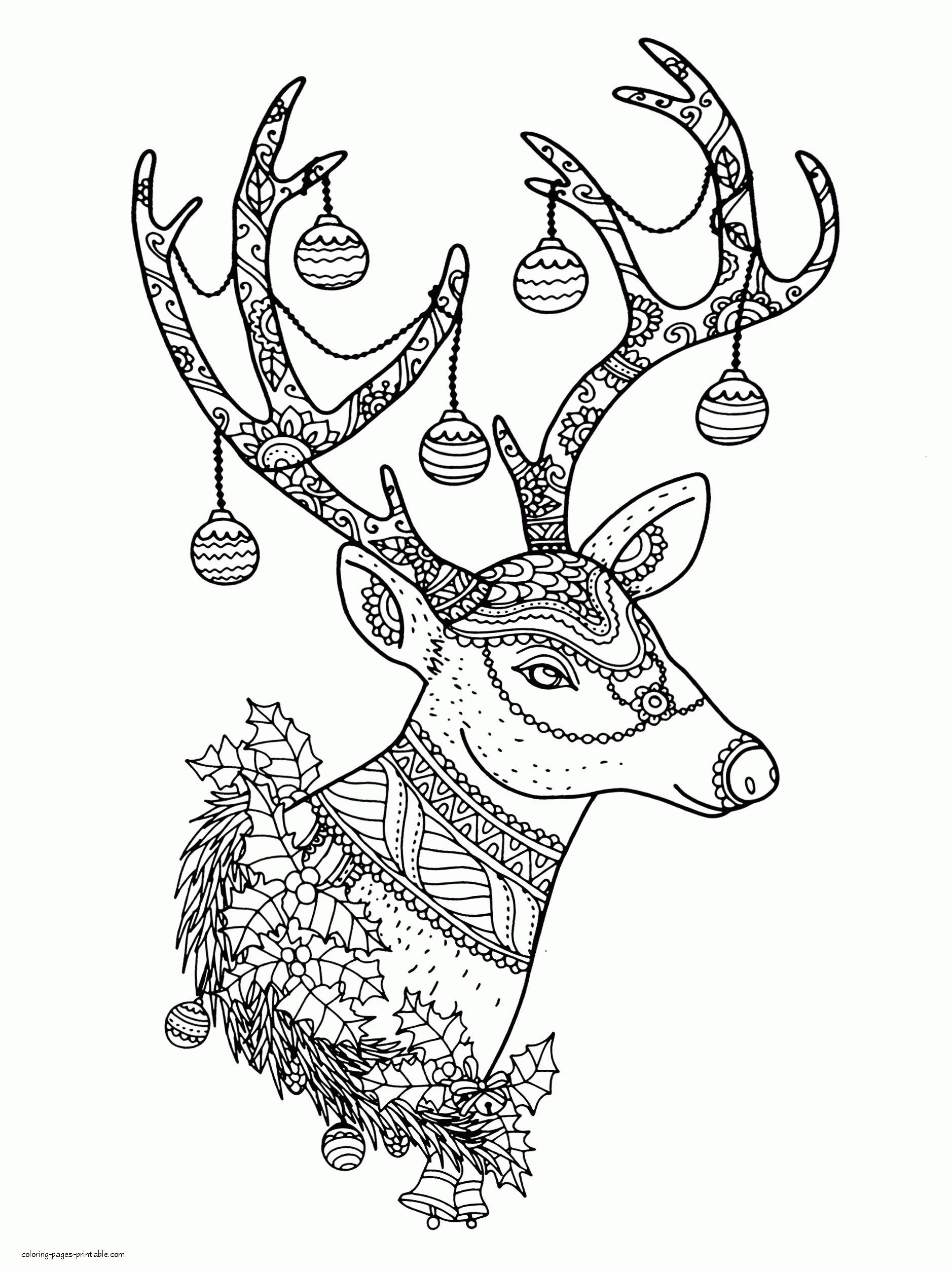 37 Realistic Christmas Coloring Pages Printable 24