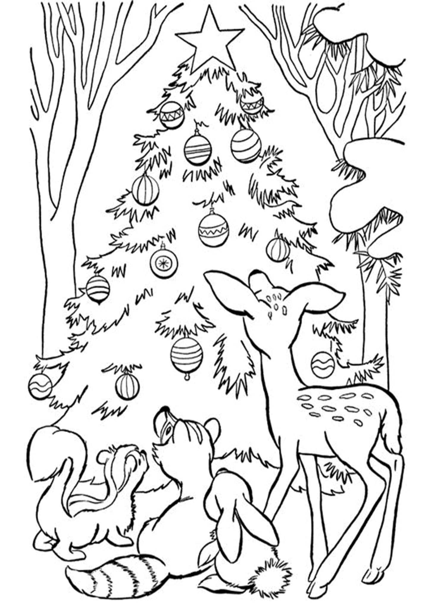 37 Realistic Christmas Coloring Pages Printable 6