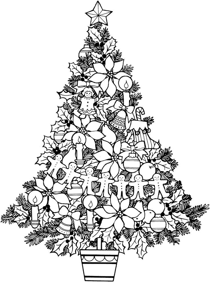 37 Realistic Christmas Coloring Pages Printable 9