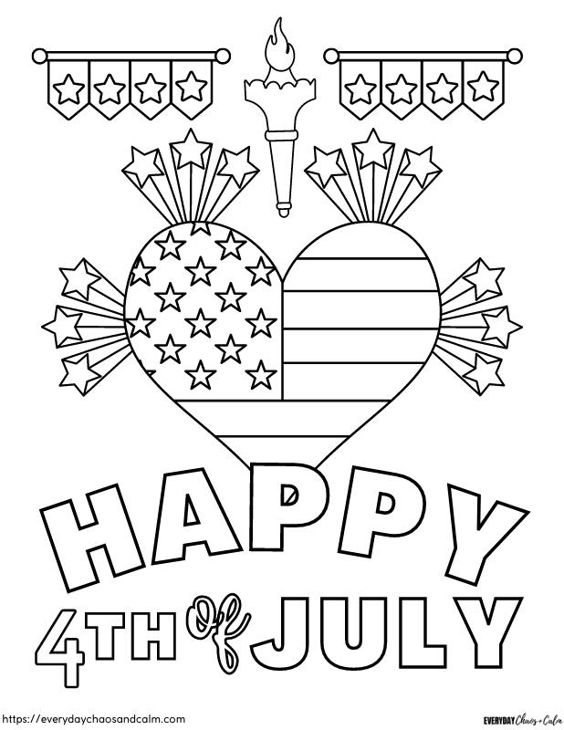 free th of july coloring pages for adults printable jpg