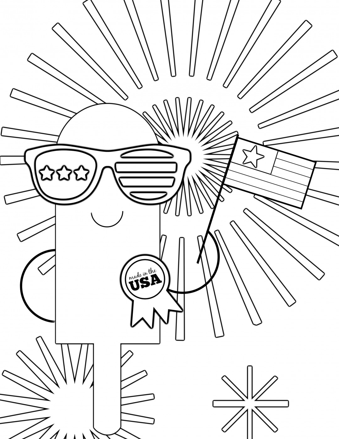 38 Free 4th of July Coloring Pages for Adults Printable 19