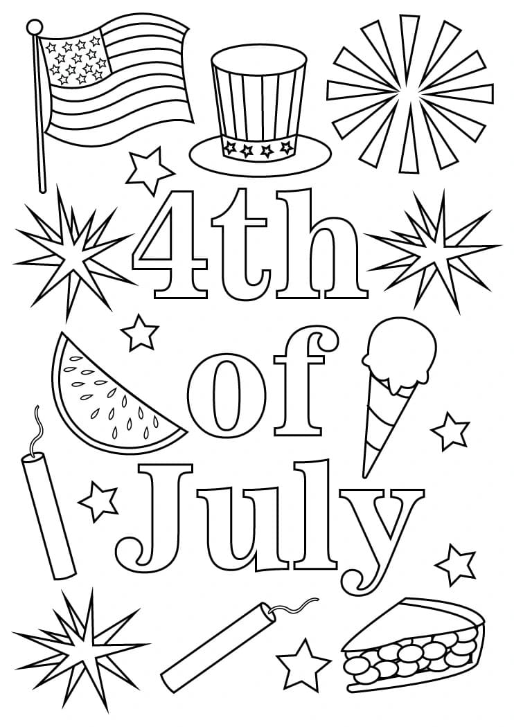 38 Free 4th of July Coloring Pages for Adults Printable 26