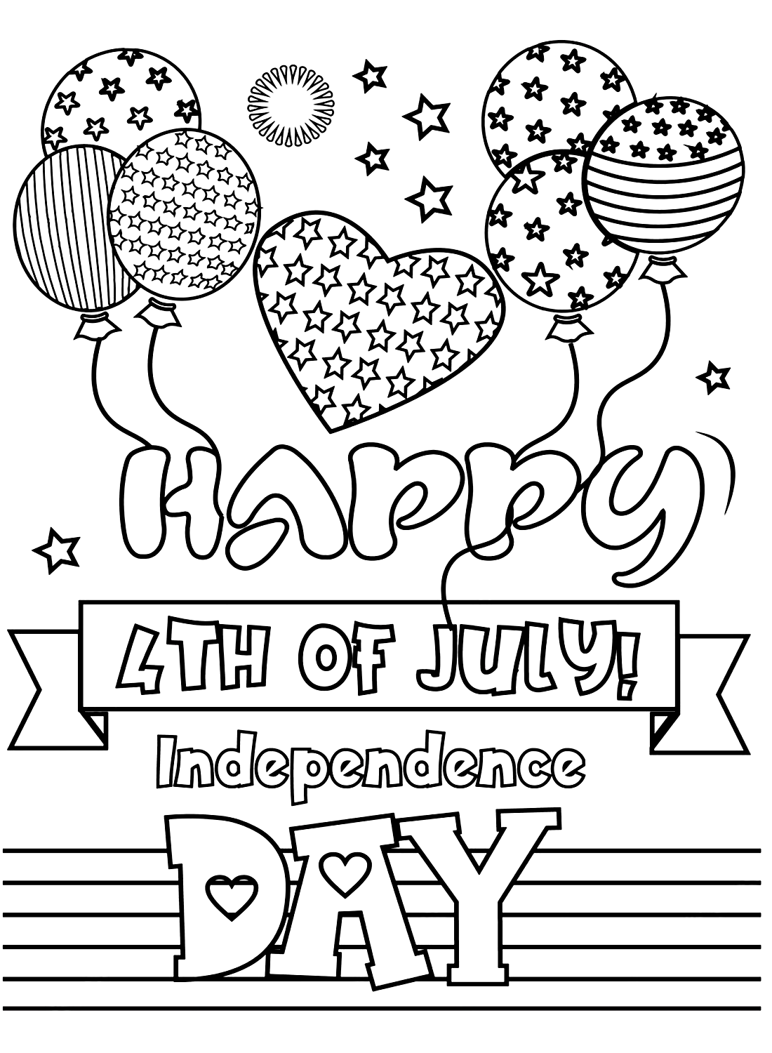 38 Free 4th of July Coloring Pages for Adults Printable 29