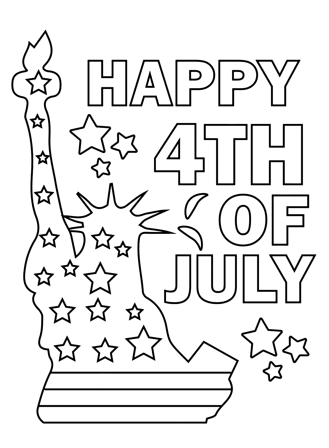 38 Free 4th of July Coloring Pages for Adults Printable 3